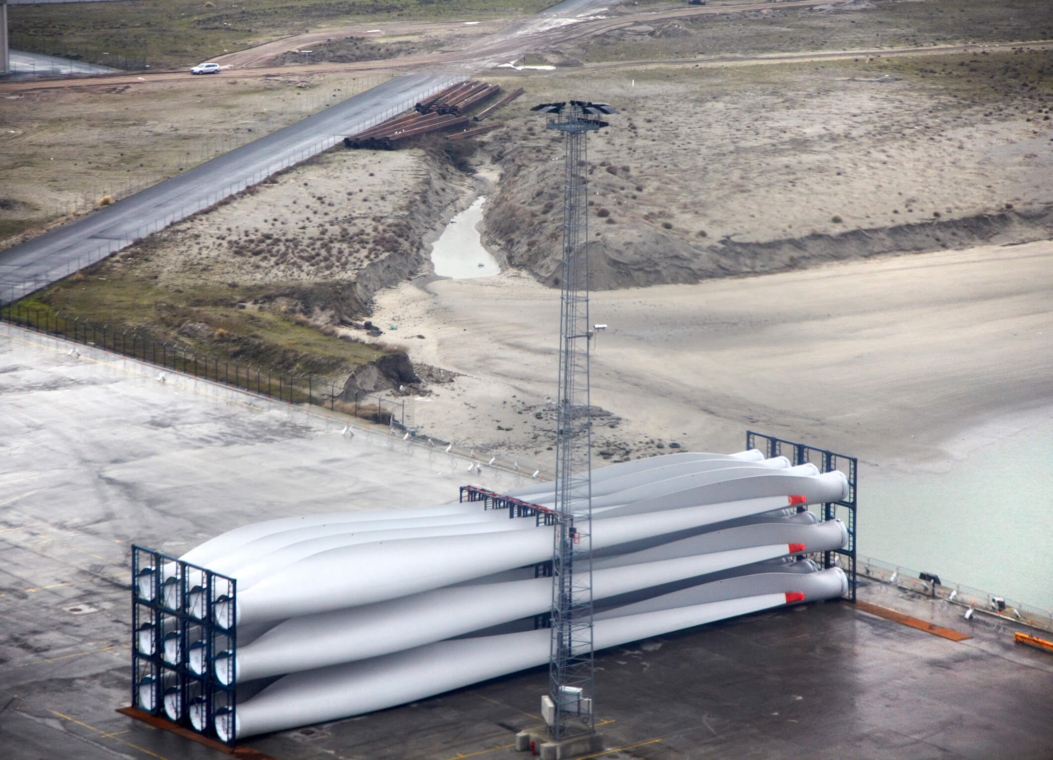 Stack of blades for windmills